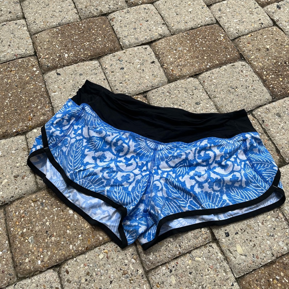 Blue Lululemon Speed Up Shorts